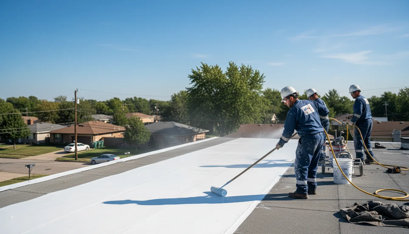 Commercial roof coating in Belleville, WV near me